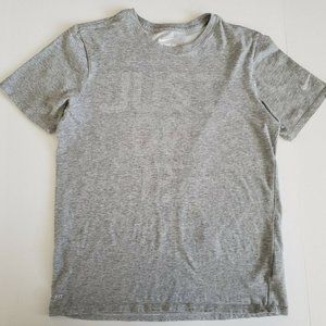 The Nike Tee Icon Futura Dri-FIT Shirt Grey 705186-06G Size Small Men Just Do It
